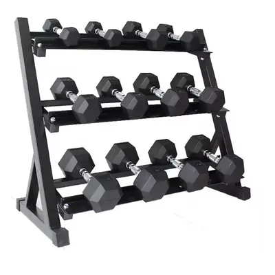 Dumbbell Rack Weight Stand Storage Hex Tier Wide Heavy Duty Home Gym