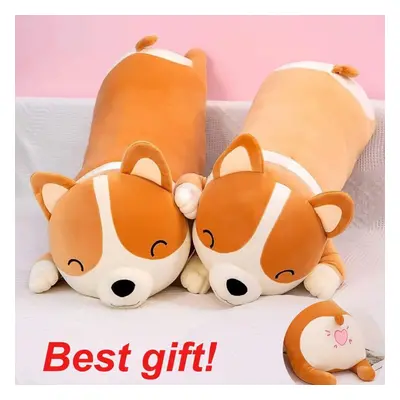 60cm Corgi Dog Squishmallow Plush Toy Plushie Stuffed Animal Pillow