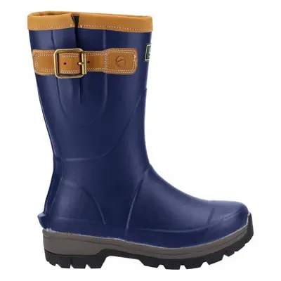 (5 (Adults'), Navy) Stratus Short Navy Unisex All Weather Short Wellingtons