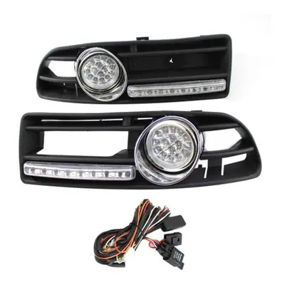 2pcs Fog Light Super Bright Replacement Portable Professional Led Fog Lamp With Bezel 1j5853665b