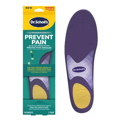 Dr. Scholl's Prevent Pain Lower Body Protective Insoles Pair Women's Protects Against Foot Knee 