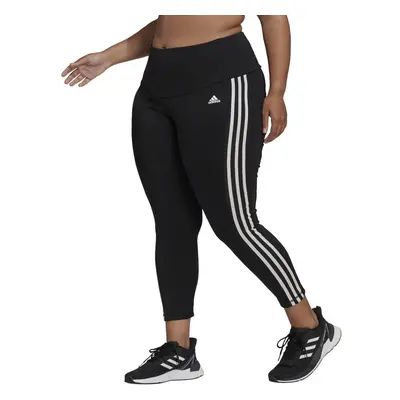 adidas womens High Rise 3-stripes 7/8 Tights Black/White Medium