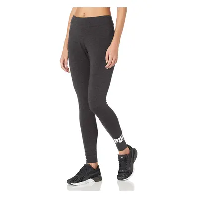 PUMA Women's Essentials Logo Leggings Dark Gray Heather Small