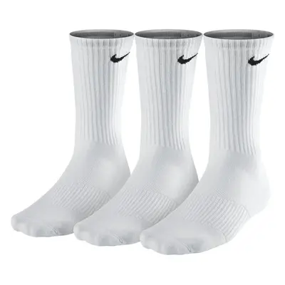 NIKE Unisex Performance Cushion Crew Training Socks (3 Pairs) White X-Large