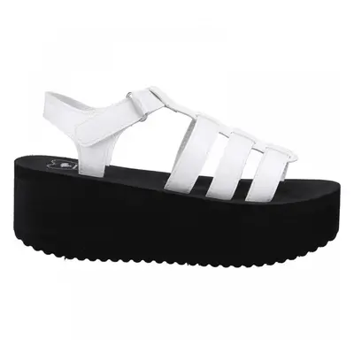 (8 (Adults')) Helio Terrence | White | Women's Platform Sandals