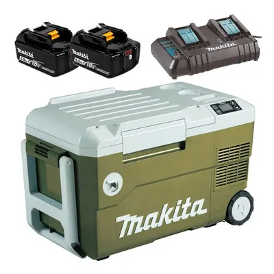 Makita DCW180 18v LXT 20L Cooler & Warmer Cool Box Wheeled 5.0Ah Battery Charger