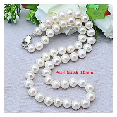 (white, 40cm) Charming Freshwater Pearl Necklace Chain Beaded Jewelry Women Accessories High Qua