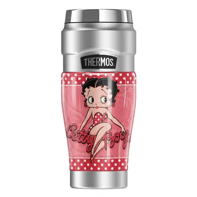 THERMOS Betty Boop Paisley Dots STAINLESS KING Stainless Steel Travel Tumbler Vacuum insulated D