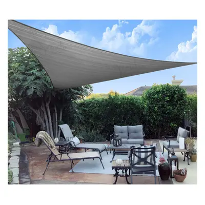 SUNNY GUARD Sun Shade Sail 20'x20'x20' Triangle Dark Grey UV Block Sun