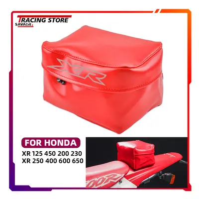 For HONDA XR125 XR150 XR200 XR230 XR250 XR400 XR600 XR650 Motorcycle Tool Bag Waterproof Leather