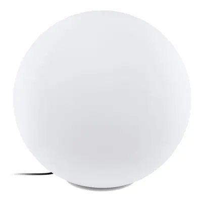 IP65 Outdoor Garden Ball Light White Plastic x 40W E27 Bulb 600mm Globe