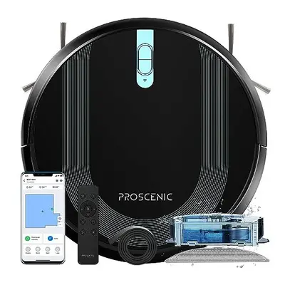 Proscenic 850T Robot Vacuum Cleaner with Mop, 3000Pa Strong Suction Robotic Vacuum with Mop, Wif