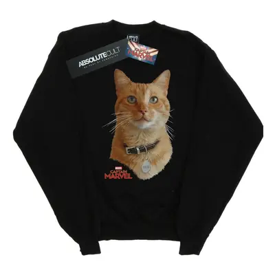 (L, Black) Marvel Mens Captain Marvel Goose Photo Sweatshirt