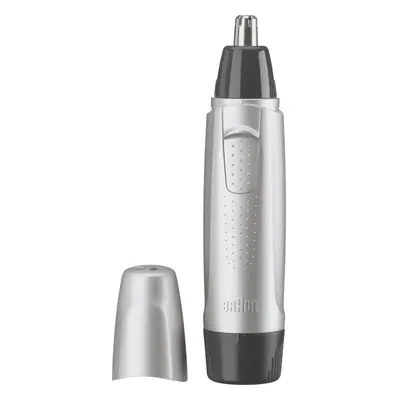 Ear and Nose Hair Trimmer for Men and Women, Battery Operated Electric Groomer, Black/Silver, AA