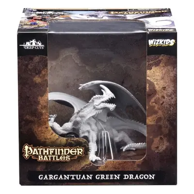 Gargantuan Green Dragon: Pathfinder Battles Deep Cuts Unpainted Miniatures (W7)