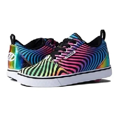 HEELYS Girls Pro Prints Wheeled Heel Shoe Black/Rainbow Little