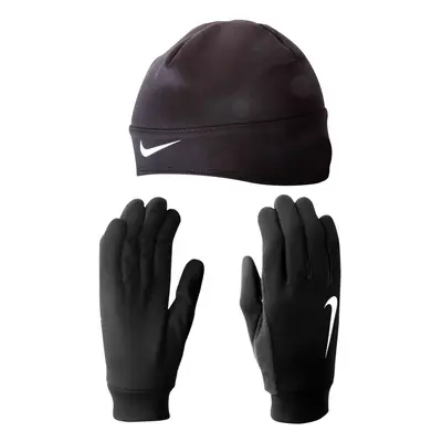 Nike Dri-Fit Men's Running Beanie/Glove Set (Large Black)