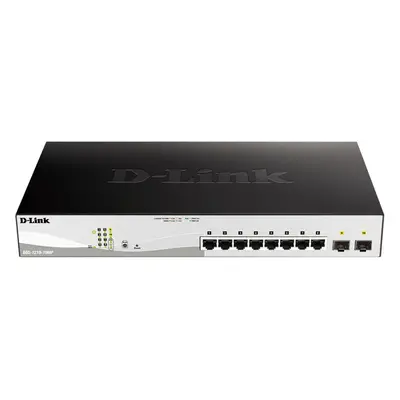 D-Link DGS-1210-10MP Managed L2 Gigabit Ethernet (10/100/1000) Power over Ethernet (PoE) Black, 