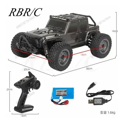 (16103-Black) or 80KM/H Rc Cars 1/16 Off Drift Road 4WD with LED 2.4G Waterproof Remote Control 