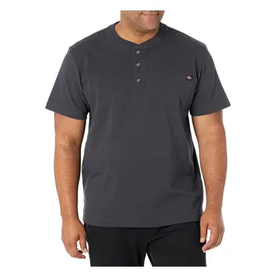 Dickies Men's Big-Tall Heavyweight Henley Charcoal 3X-Large/Tall