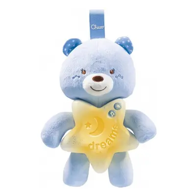 nightlight with sound bear junior cm polyester blue