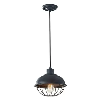 1 Bulb Ceiling Pendant Light Fitting Antique Forged Iron LED E27 60W Bulb