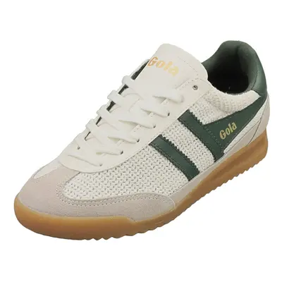 (7) Gola Tornado Zephyr Womens Fashion Trainers in Off White Green