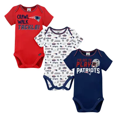 Gerber Unisex Baby Baby Boys NFL Pack Short Sleeve Onesie Bodysuit Team Color Months