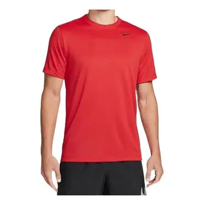 Nike Men's Dry Tee drifit Cotton Crew Solid University Red/Black 3X