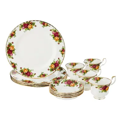 Royal Albert Old Country Roses 12-Piece Dinnerware Set Multi