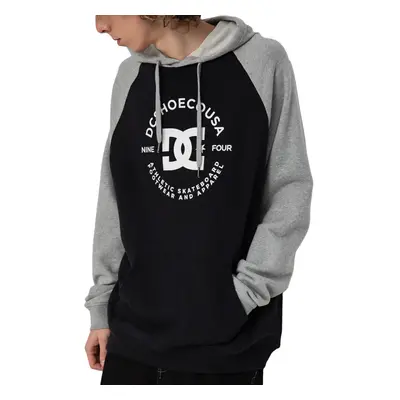 (M, Black) DC Shoes Star Pilot Pullover Hooded Sweatshirt Jumper Hoody Hoodie - Black