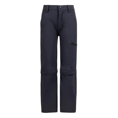 (9-10 Years, Dark Flint) Trespass Kids Convertible Walking Trousers Elphin