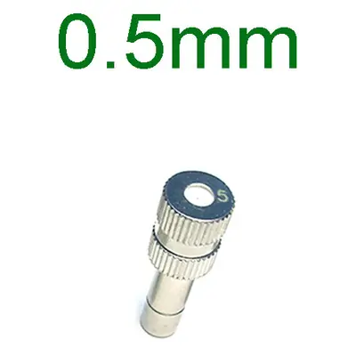 (0.5mm) PCS Quick Slip Lock Nozzle 0.1mm-0.6mm Fogging Spray Sprinkler Misting Garden Nozzle for