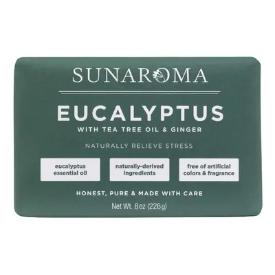 SUNAROMA Eucalyptus with Tea Tree Oil & Ginger Soap (Pack of 1)