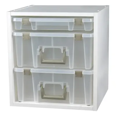 ArtBin Supply Storage Rail Set Customizable Super Satchel Cube White