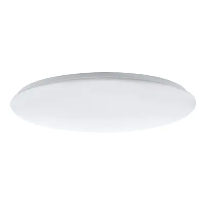 Flush Ceiling Light Colour White Shade White Plastic Bulb LED 60W Included