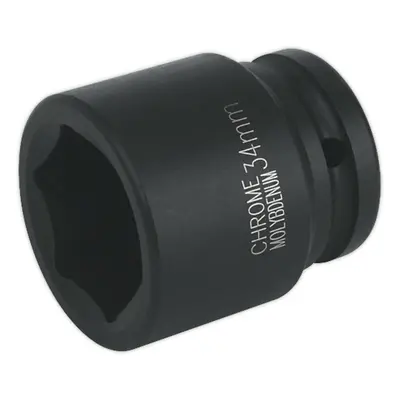 34mm Forged Impact Socket - 3/4 Inch Sq Drive - Chromoly Impact Wrench Socket