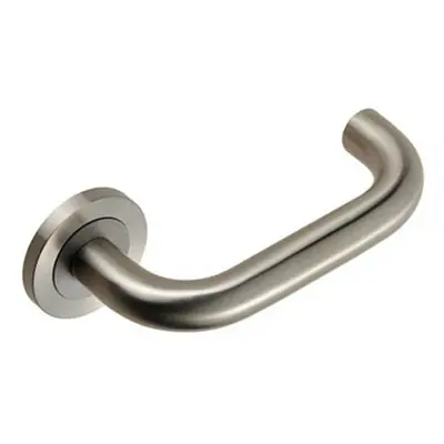 PAIR Round Bar Safety Handle Concealed Fix Round Rose Satin Stainless Steel