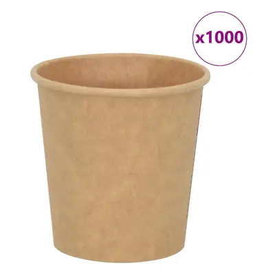 vidaXL Paper Coffee Cups pcs 4oz 100ml Brown