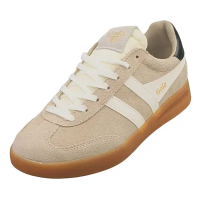 (6) Gola Cyclone Womens Fashion Trainers in Bone Off White