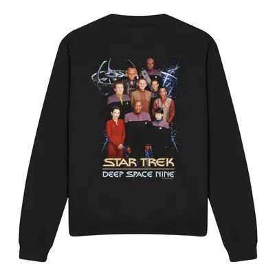 (XXL, Black) Star Trek Unisex Adult DS9 Crew Sweatshirt