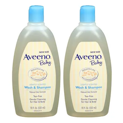 Aveeno Baby Wash and Shampoo - Oz 2/pack