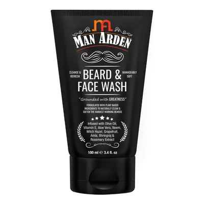 Man Arden Beard and Face Wash - No Parabens Sulphate Silicones - 100ml