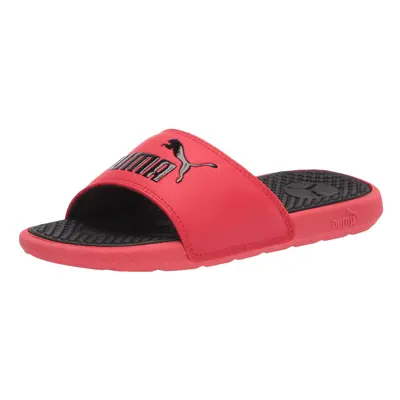 PUMA unisex child Cool Cat Slide Sandal High Risk Red/Black Littl