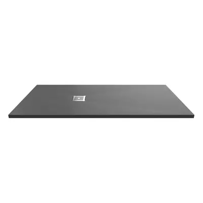 1700mm x 800mm Premium Slimline Rectangular Shower Tray - Slate Grey