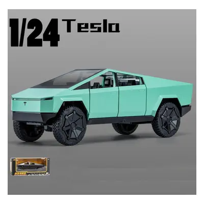 (green, 23.5x8.5x8.5cm) 1:24 Scale Cybertruck Model Pickup Alloy Car Diecasts Metal Toy Pull Bac