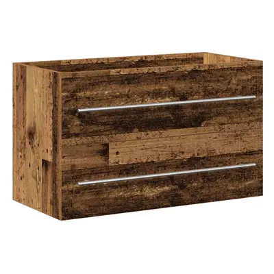 (old wood, x 38.5 x cm) vidaXL Bathroom Sink Cabinet Old Wood 80x38.5x48 cm Engineered Wood