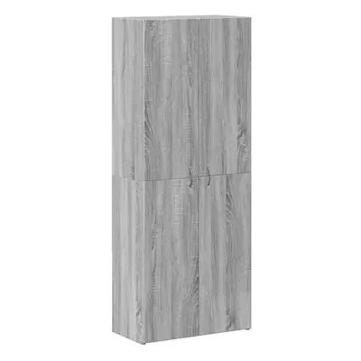 (grey sonoma) vidaXL Office Cabinet Filing Folder Organiser Storage Cabinet Engineered Wood