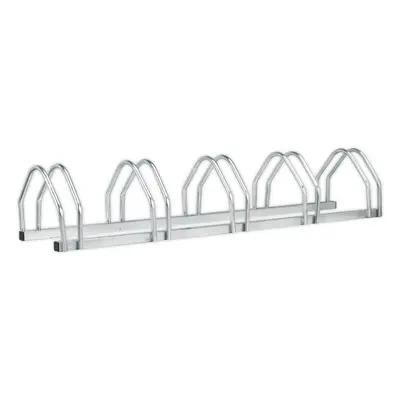 Heavy Duty Bicycle Rack - Five Bike Capacity - Galvanized Steel Construction