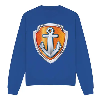 (XXL, Royal Blue) Paw Patrol Unisex Adult Zuma Badge Sweatshirt